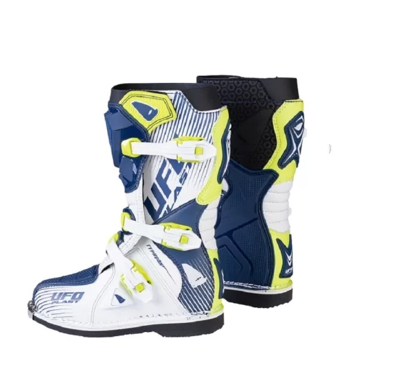 Botas Ufo Typhoon Niño Offroad Blanco Azul #35