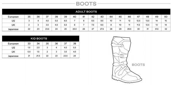Botas Ufo Typhoon Niño Offroad Blanco Azul #35 - Imagen 3