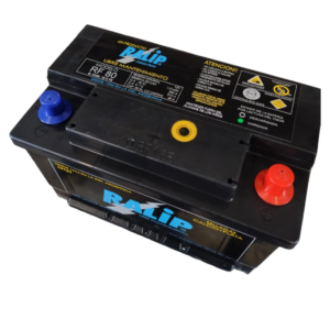 BATERIA RF80, tipo arranque LIBRE mant., CCA 750 a 0º, 12V-75A medidas 280mm.x174x175