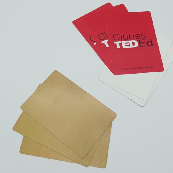 Tarjeta Ecocard 120x80mm 300 Micrones Impresa Doble Faz