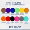 Pintura Látex Color X 1Lts!!! Int/ext Color Rojo Intenso Alto Impacto!!!