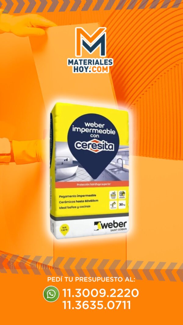 weber impermeable con Ceresita