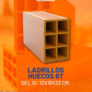 Ladrillos Huecos 6T