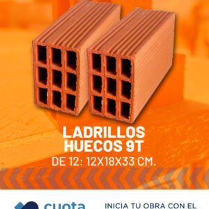 Ladrillos Huecos 9 T
