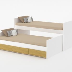 Cama Doble nido Escandinava 1.1/2 Pza