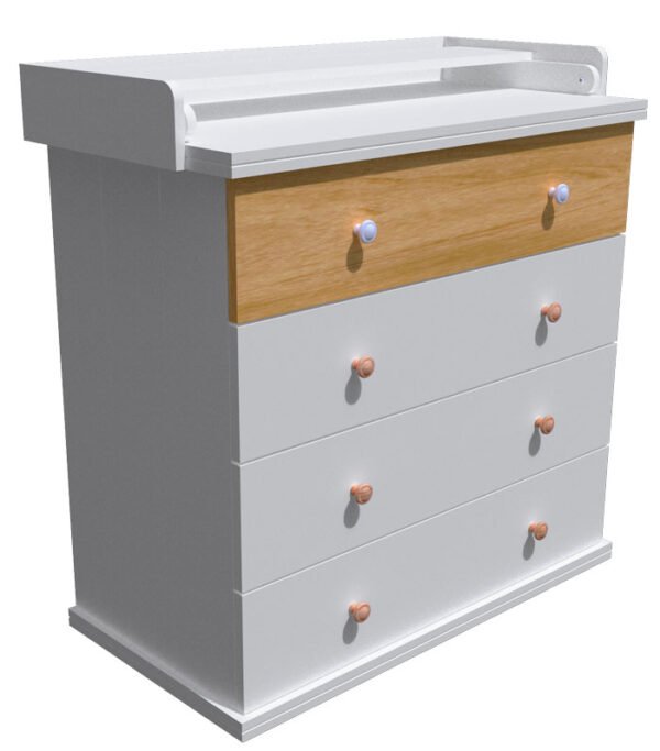 Mueble Cambiador Terra Laqueado y Guatambu