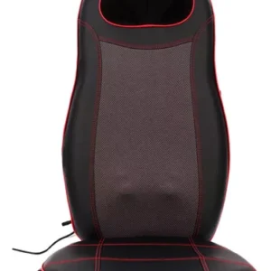 Silla Masajeador 4 Rodillos Espalda Cervical 2 En 1 Auto Color Negro
