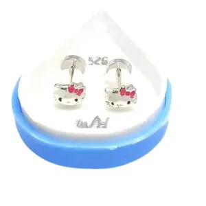 Aro Abridor Kitty Plata 925 Niña