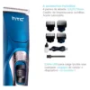 Corta Pelo Barba Htc At228 Profesional Inalámbrica Trimmer Color Azul