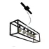 Lampara Hierro Colgante Negro 5 Luces Vintage Led Moderna
