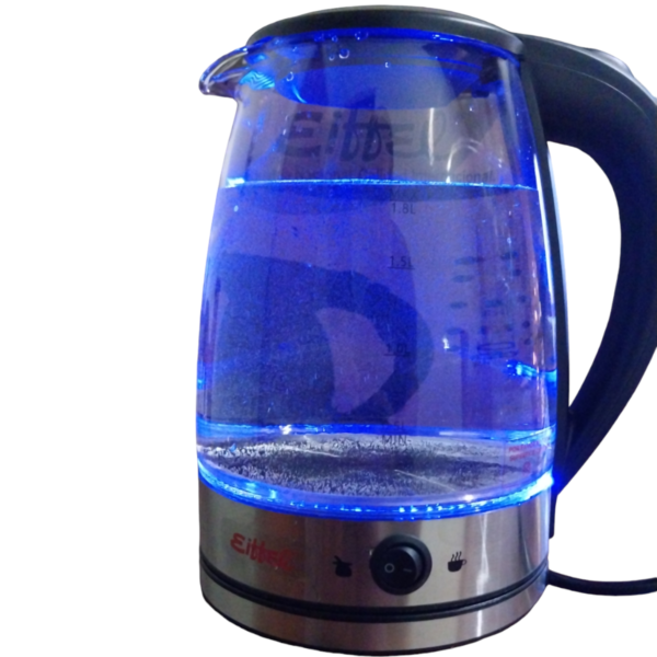 E-605-6 Pava Eléctrica Vidrio Templado con Corte Mate y Café - Imagen 2