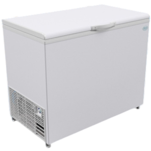 Gabinete exterior en chapa de acero prepintado color blanco e interior en chapa galvanizada.