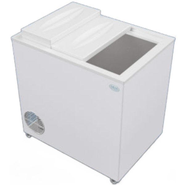 Gabinete exterior en chapa de acero prepintado color blanco interior galvanizado.