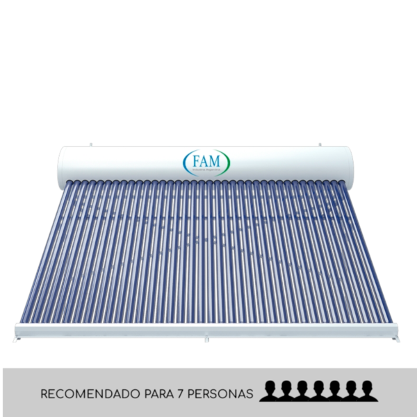 Termotanque solar no presurizado. Ahorra hasta el 80% de la energía que se consume para calentar agua. Aplicación en viviendas, Comercios e Industrias.