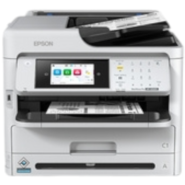 Presentamos la WorkForce® Pro WF-M5899, la impresora multifunción monocromática para grupos de trabajo ocupados y diseñada para brindar confiabilidad.