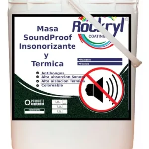 Masilla Insonorizante 4lt Panel Puerta Chapa Ignifuga Audio