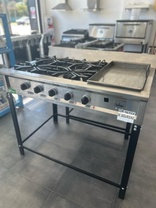 ANAFE 4 HORNALLAS Y PLANCHA BIFERA FORNAX