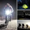 LINTERNA BICICLETA DE CARGA SOLAR O USB, POTENTE! 3 POSICIONES