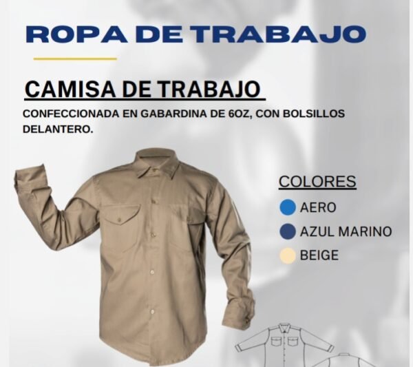 Cod.1310 camisa de trabajo por mayor