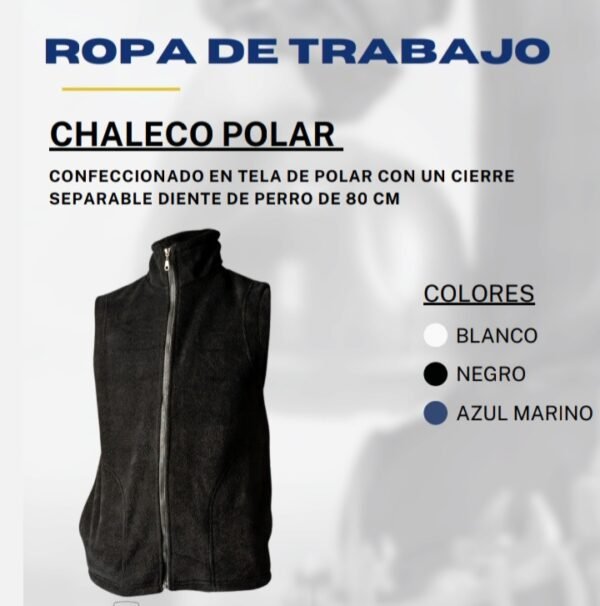 Cod. 151 chaleco polar por mayor