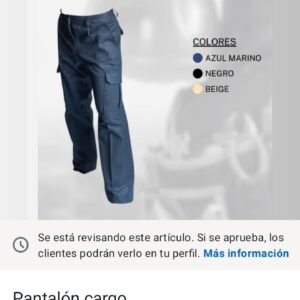 Cod.1570 pantalón cargo x mayor