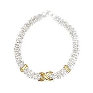 PULSERA TEJIDA CON APLIQUES EN PYO