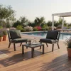 Juego Living Para Jardin 2 Sillones 1 Mesa