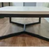 Mesa Ratona Hierro Y Madera Ecologica Elegante Interior