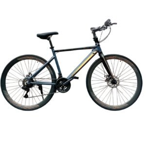 Bicicleta Mtb Fiat 500 R29 Aluminio 21v Shimano Gris Topo/Naranga con suspensión delantera
