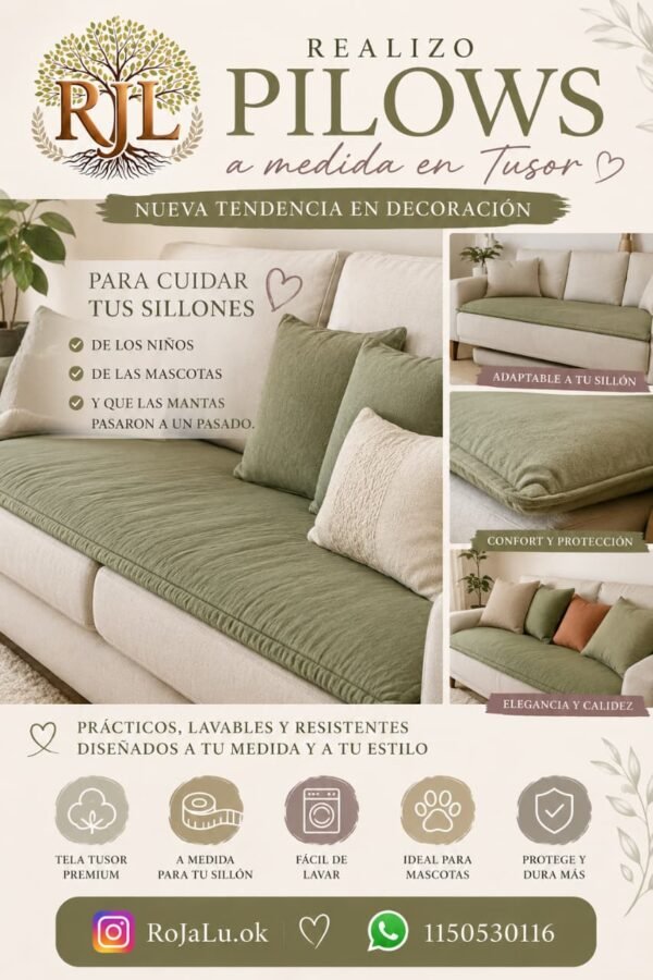 Pilows Tusor Varias Medidas