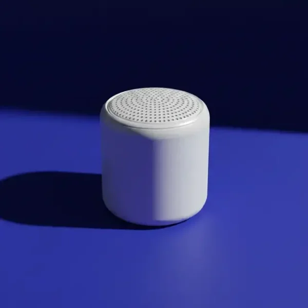 Mini Parlante Macaron LittleFun TWS Bluetooth 5.0 color blanco