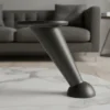 Pata de aluminio tipo bocha para sillon, mesita, mesita de luz