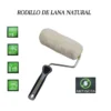 Rodillo De Lana Natural Mohair Boron 18cm Antigota