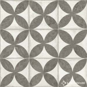 FLOWER BLACK 45X45