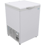 Gabinete exterior en chapa de acero prepintado color blanco e interior en chapa galvanizada.