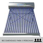 Termotanque solar no presurizado. Ahorra hasta el 80% de la energía que se consume para calentar agua. Aplicación en viviendas, Comercios e Industrias.